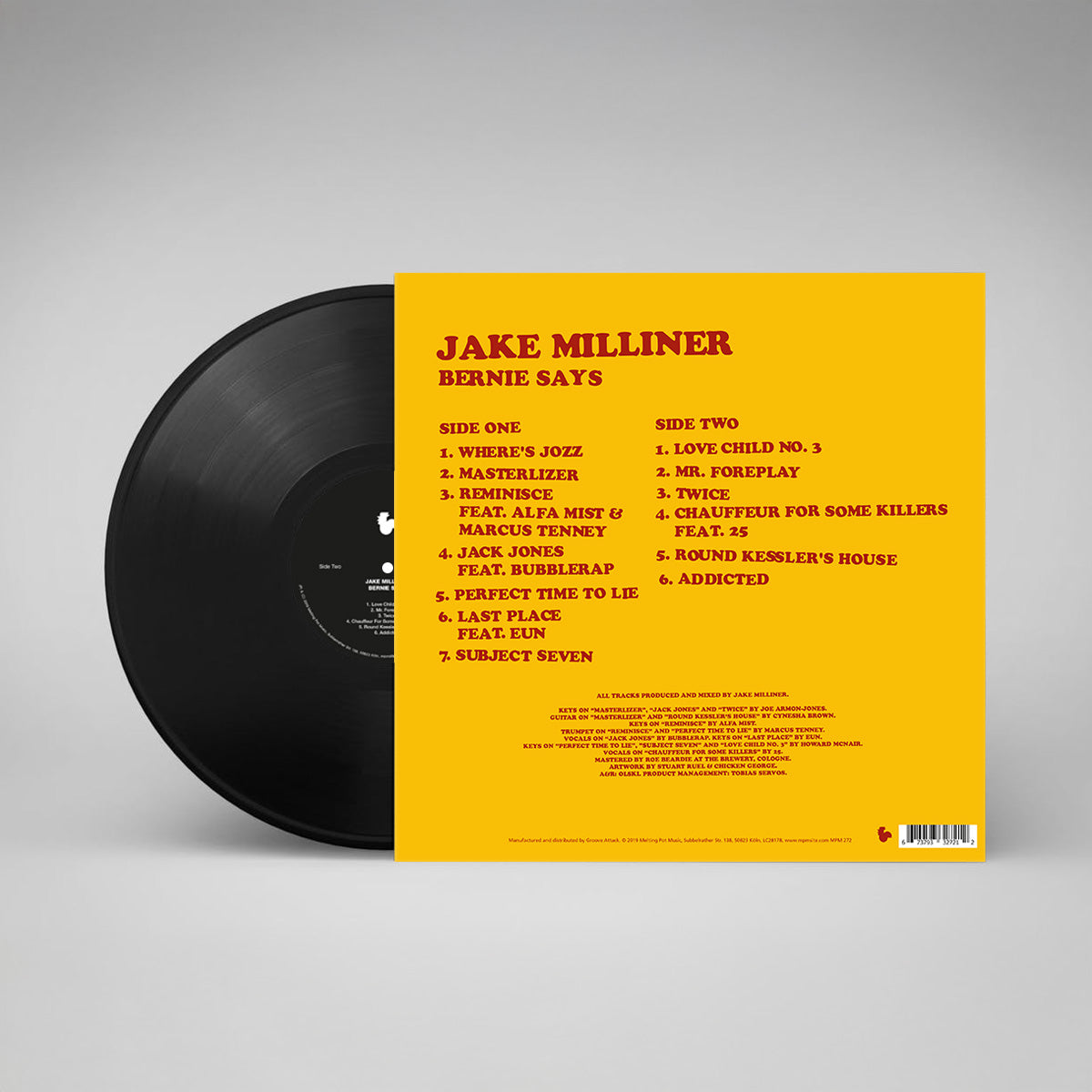 Jake Milliner - Bernie Says (LP)
